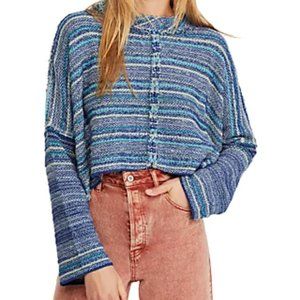NWT Free People Catalina Striped Pullover Knit Top